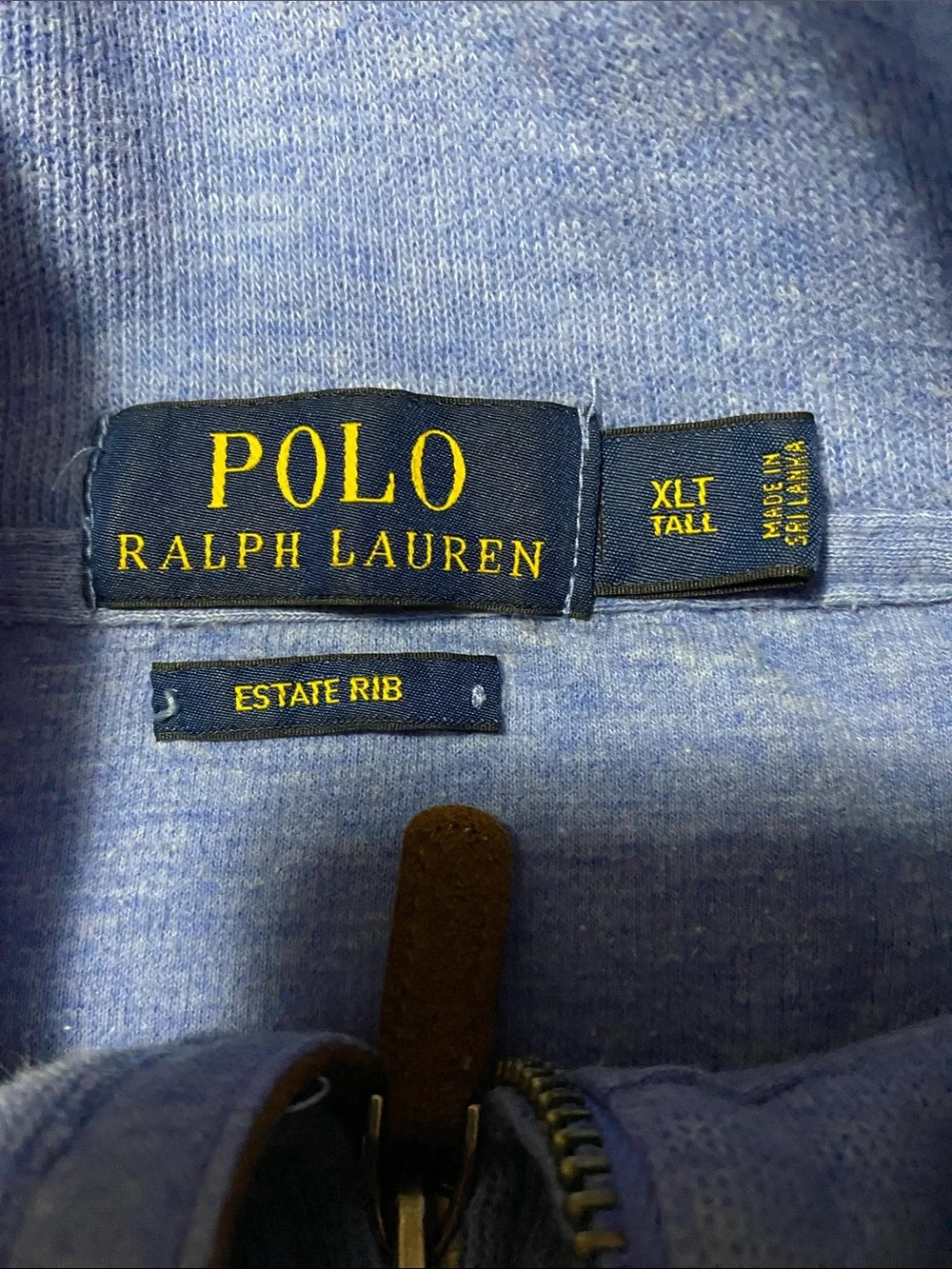 Polo Ralph Lauren  1/4 Zip Pullover long sleeve shirt men’s size XL Tall